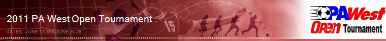 2011 PA West Soccer Open Tournament banner